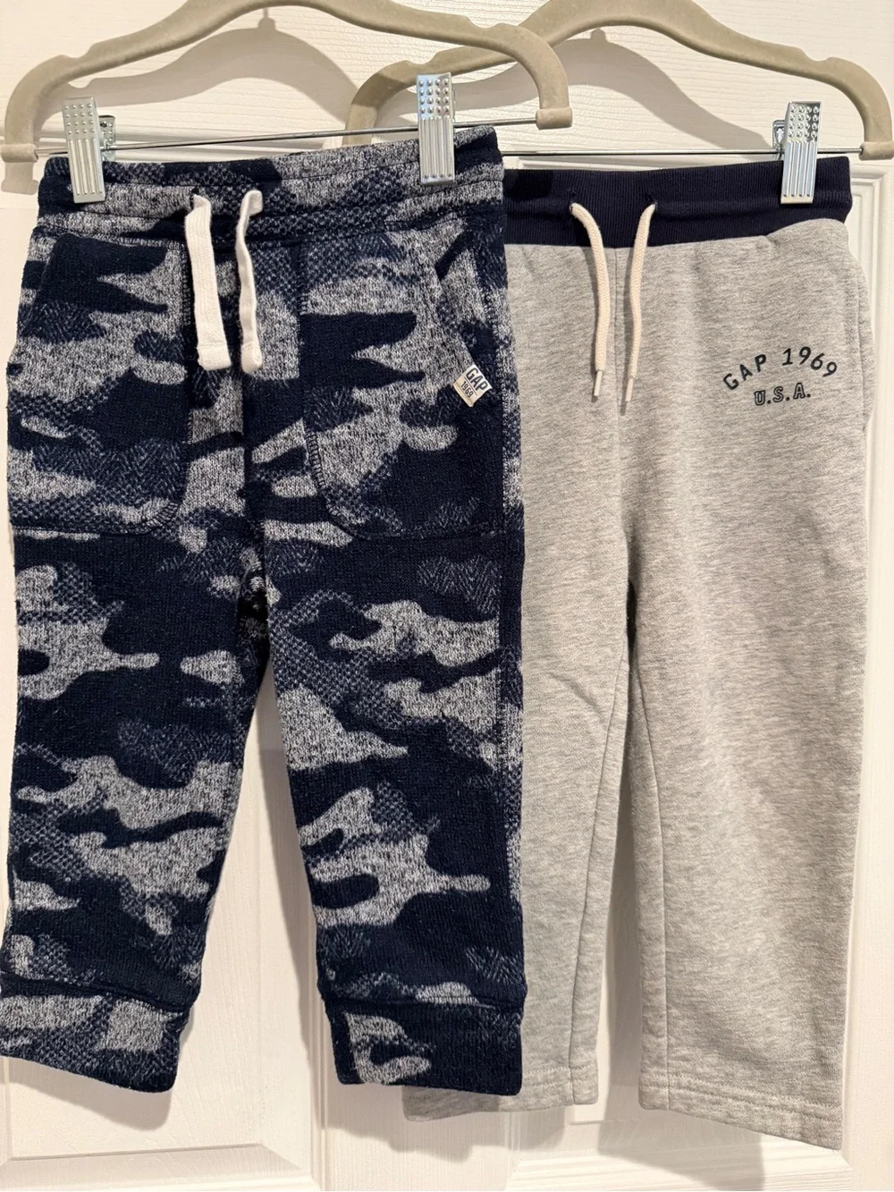 Gap Toddler 2T Jogger Sweatpants Bundle Camo Gray Pull On Pants